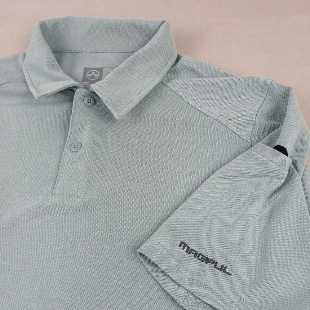 Magpul‎ Industries Medium Mens Polo Shirt FLAW Stretch Green 21x28